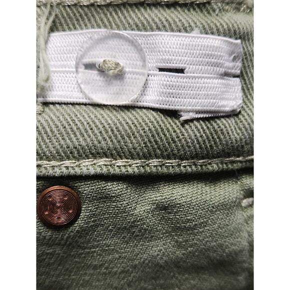 Zara Mini Skirt Kids 13-14 NWOT Olive/Green Denim - Picture 9 of 11